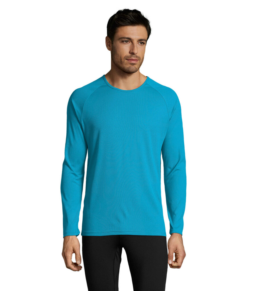 SPORTY LSL MEN — Aqua