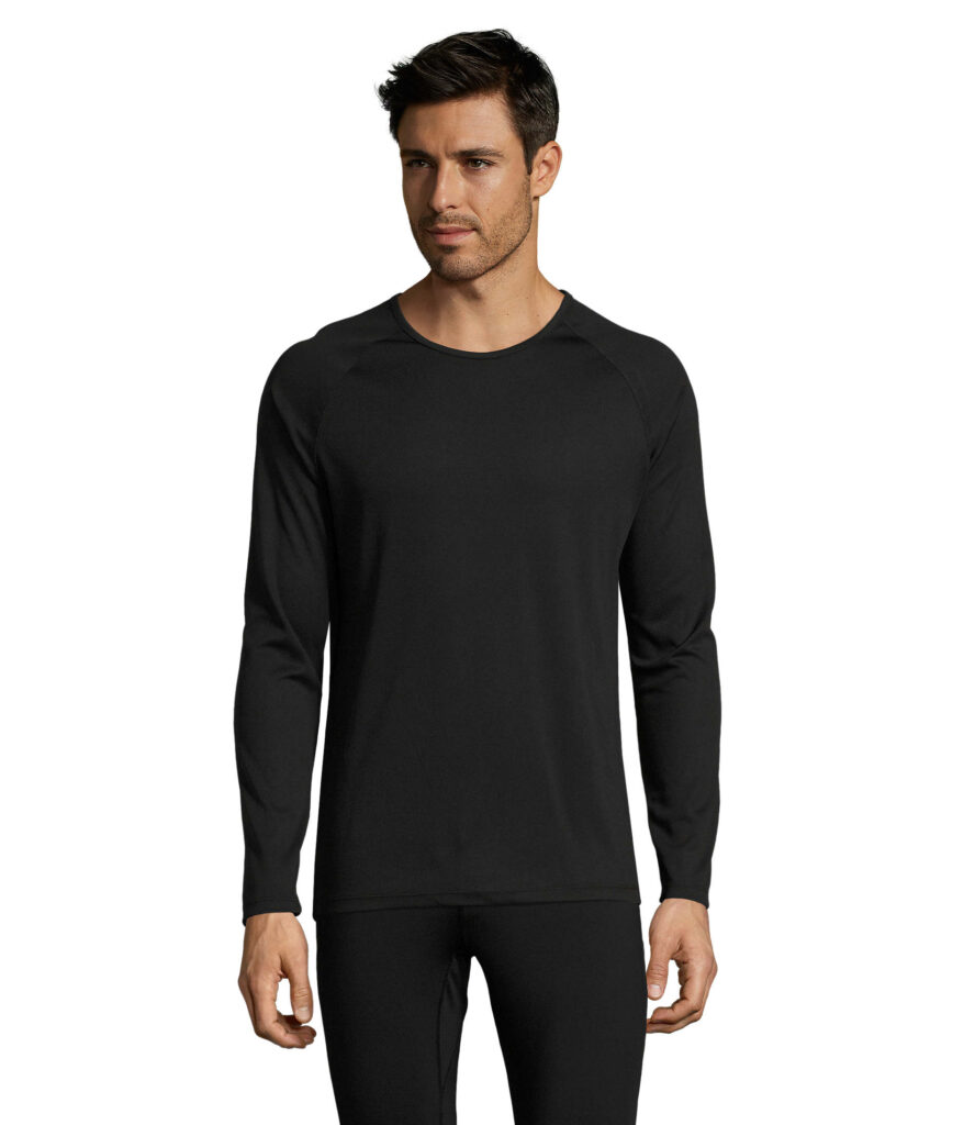 SPORTY LSL MEN — Nero