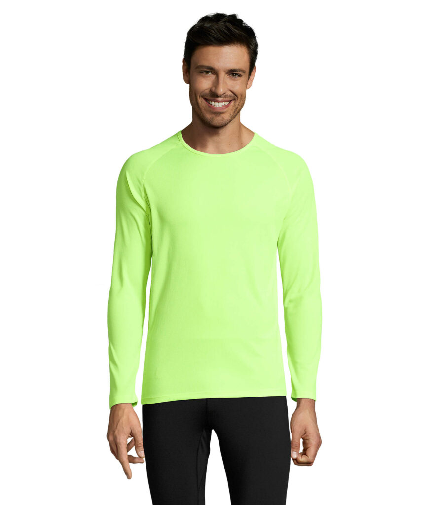 SPORTY LSL MEN — Giallo Fluo