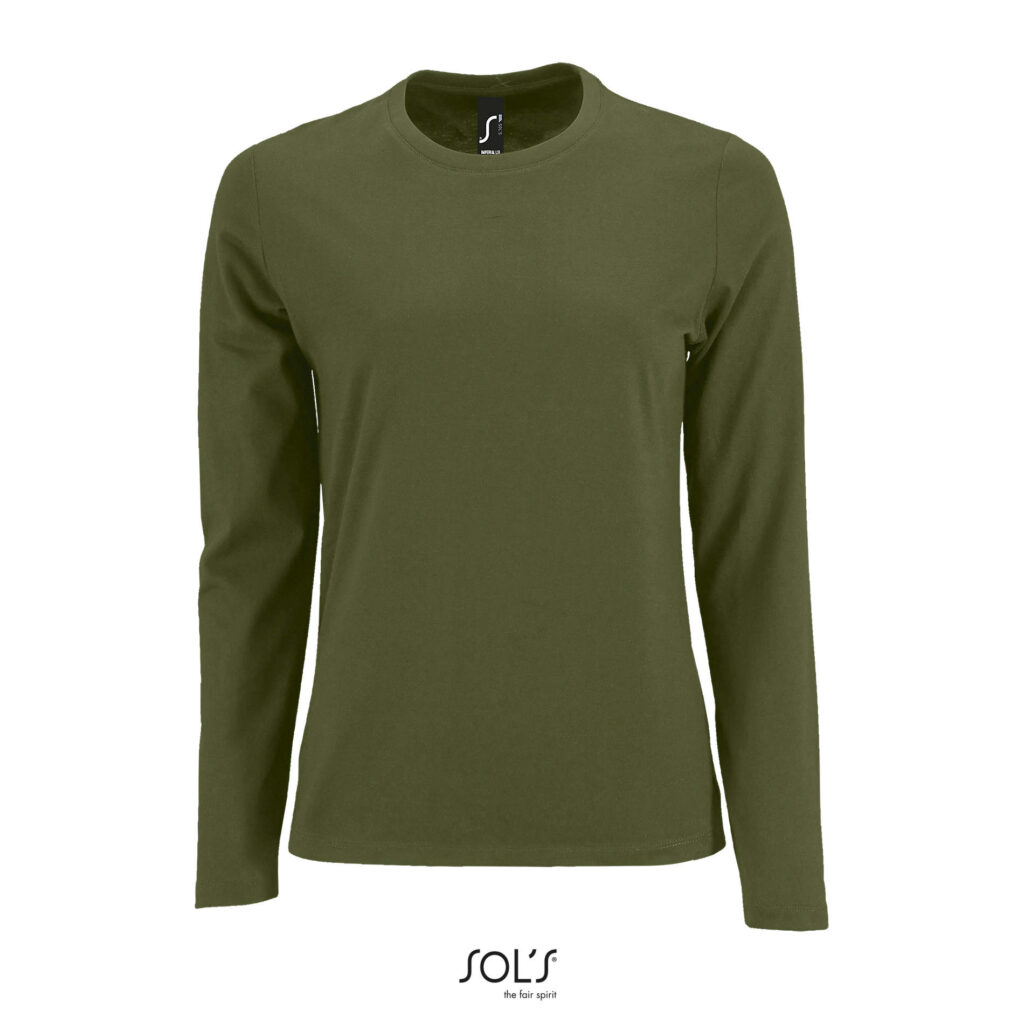 IMPERIAL LSL WOMEN — Kaki Scuro